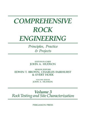 cover image of Rock Testing and Site Characterization